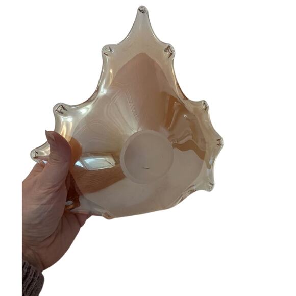 Rare Murano Italian glass leaf bowl - Picture 6 of 6